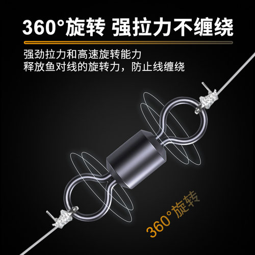 8字环八字环正品连接器钓鱼小配件八字环强拉力渔具垂钓用品路亚 - 图1