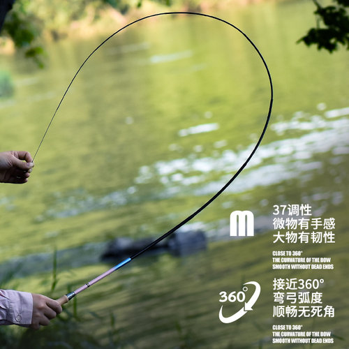 儿童小物钓鱼竿套装迷你小手竿短节钢笔溪流竿超轻超细微物钓虾竿 - 图1