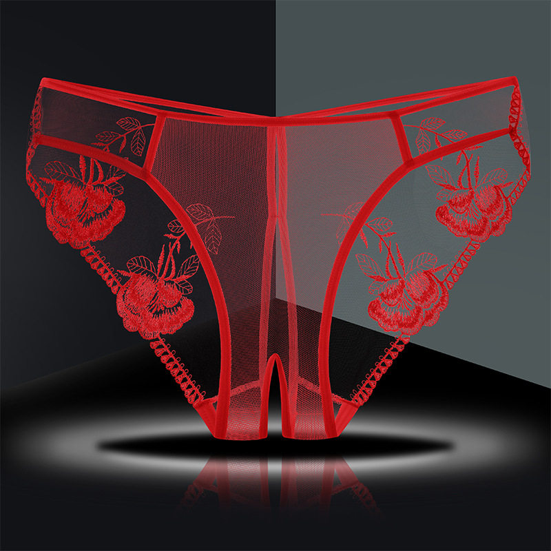 蕾丝内裤女士无痕开档免穿脱性感大码面膜薄款女生夏季三角短裤头,淘宝优惠券,粉丝福利购,淘宝优惠卷