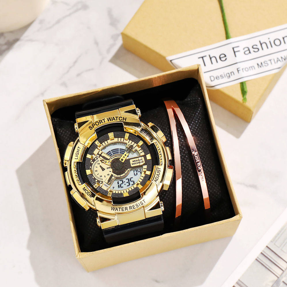 王一博多功能电子男学生韩版女闹钟 米士奇国产腕表