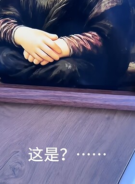 蒙娜丽莎的微笑水豚噜噜摆件