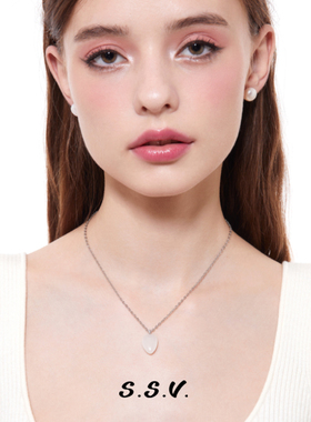 S.S.V.琉璃爱心项链女