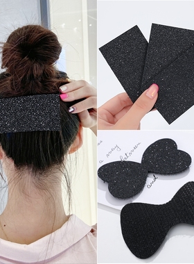 韩国发饰银粉刘海贴成