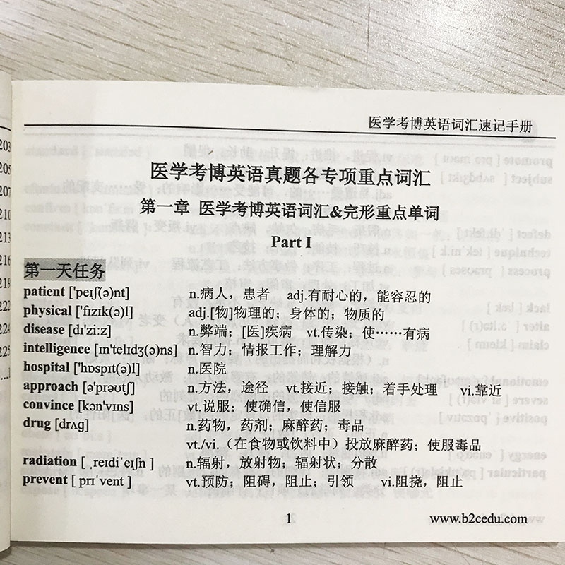 华慧考博2025年医学考博英语词汇速记手册真题词汇单词书按题型划分每天任务书籍 - 图0