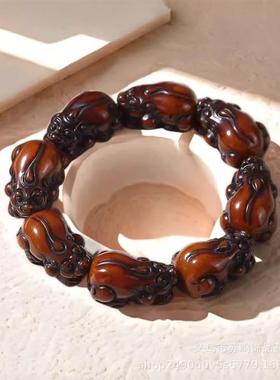 爆量每日严选八方来财貔貅手串专柜精品复古做旧男女同款树脂手链