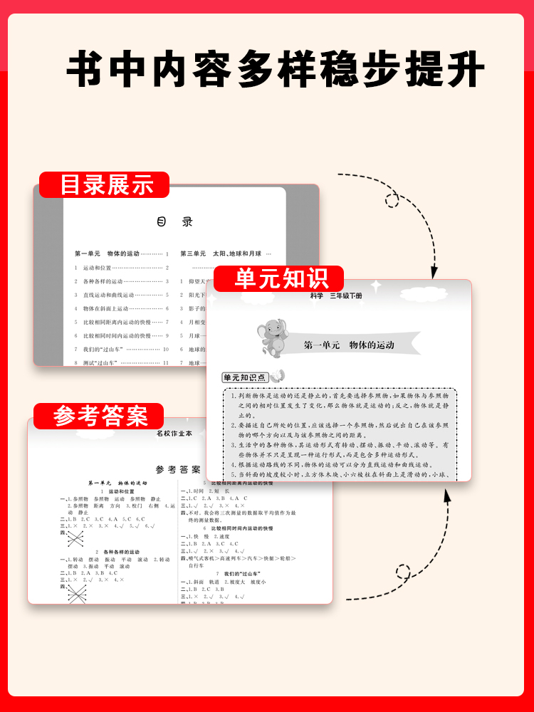 2024新小学名校作业本道德与法治科学人教版教科苏教冀人一二三年级四二三五六年级上下册单元基础知识同步练习册专项训练期中期末 - 图2