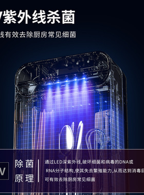 筷子消毒烘干一体机家用筷筒壁挂式智能高档新款餐具收纳盒筷