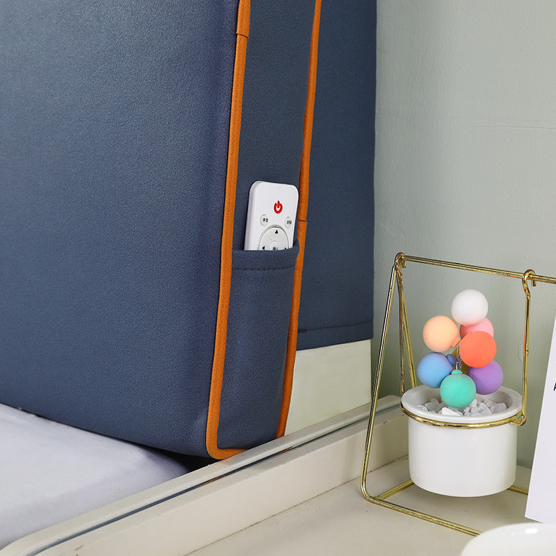 软包床头靠垫撞色新款软包大靠背枕高级感宿舍榻榻米寝室罩套加厚,淘宝优惠券,粉丝福利购,淘宝优惠卷