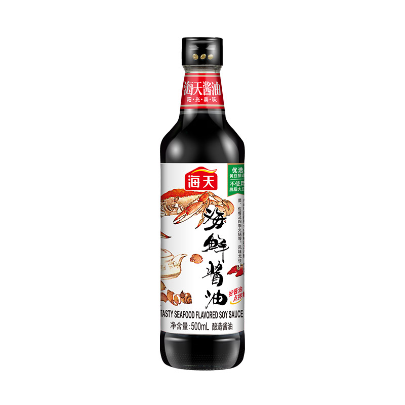 海天海鲜酱油500ml/瓶 厨房美味生抽炒菜火锅蘸料调料调味料凉拌 - 图3