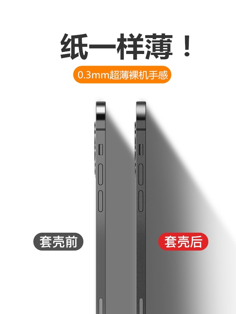 适用苹果13手机壳磨砂iphone15ProMax超薄14Pro硅胶软壳XR新款XsMax保护套i7透明X女8plus男11mini简约12/se3