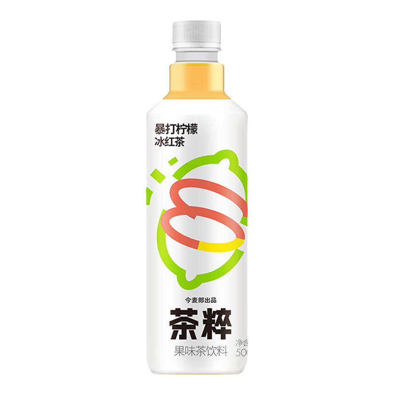 今麦郎茶饮料茶粹暴打柠檬冰红茶饮料500ml*15瓶/箱红茶饮料饮品 - 图0