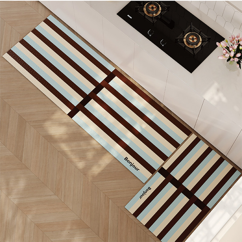 包豪斯条纹简约厨房专用地垫吸水吸油软硅藻泥浴室防滑定制地毯垫,淘宝优惠券,粉丝福利购,淘宝优惠卷