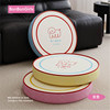 Simple Korean futon cushion and small pouf for reading on the floor