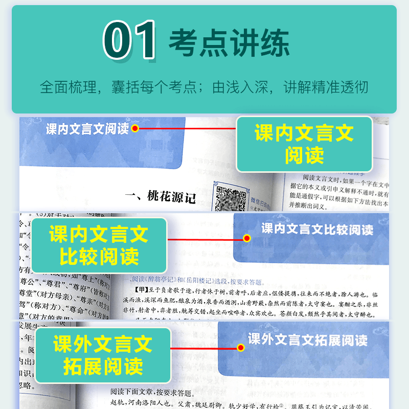 新版考点帮初中文言文考点特训初中老师推荐语文基础文言文阅读专项训练初中生专用版初一初二初三通用 - 图0