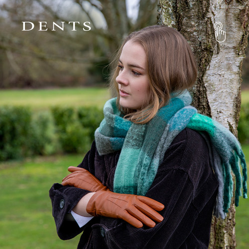 【反季折扣】梅根王妃同款触屏|DENTS羊绒羊皮保暖女士手套7-1127 - 图2