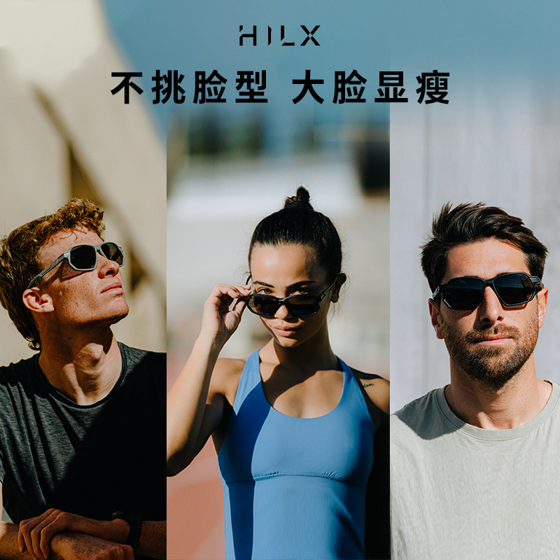 HILX Syndicate加拿大运动眼镜女太阳镜防风骑行男墨镜马拉松防晒-图2