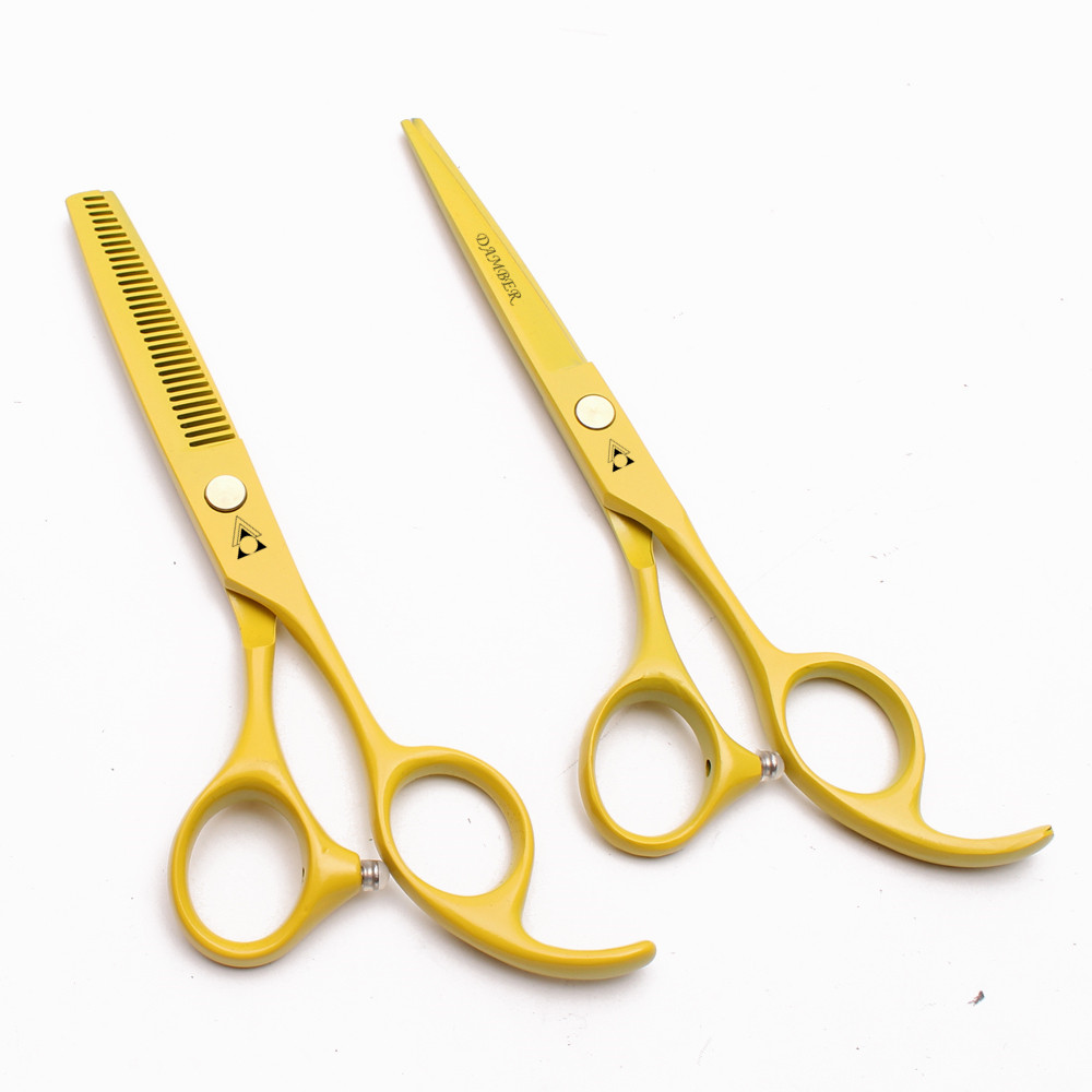 DAMBER理发剪刀平剪牙剪红黄绿黑白美发剪子刘海打薄工具套装6寸,淘宝优惠券,粉丝福利购,淘宝优惠卷