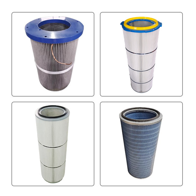 Industrial Six-Ear Quick Disassembly Dust Filter Cartridge Anti-static Filter