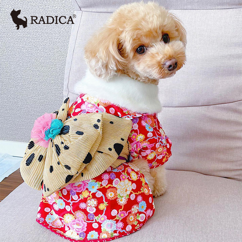 日本Radica宠物服装中小型犬猫和服高端狗狗春夏比熊雪纳瑞衣服-图0