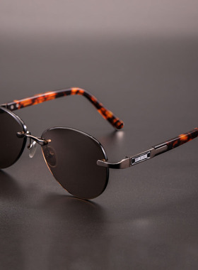 天然水晶石头太阳眼镜t男潮蛤蟆镜驾驶司机开车墨镜养目镜