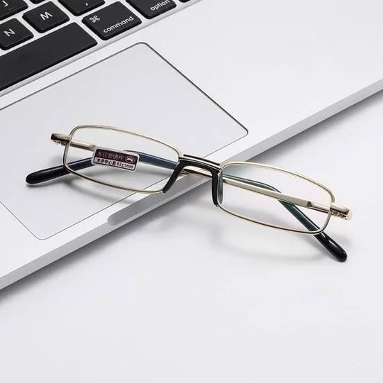 新款水晶玻璃老花眼镜笔筒式小巧便携老花镜玻璃高档上档次