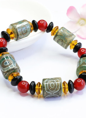 红玛瑙天珠路路通手串玉髓手链新中式民族风手饰品情侣闺蜜礼物