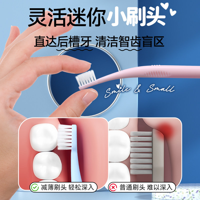 小头软毛牙刷迷你细头刷智齿种植牙窝沟后槽牙专用成人青少年正畸,淘宝优惠券,粉丝福利购,淘宝优惠卷