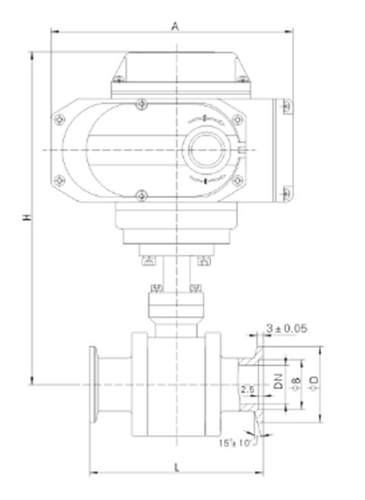 高真空电动球阀 GUD10KF GUD10KF调节型）-图0