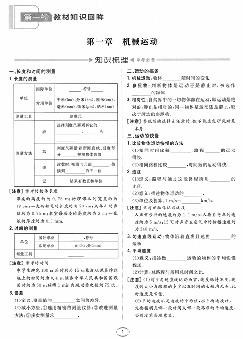 2023最新版初中总复习手册物理人教版新世纪出版社六三制中考九年级初三南方出版传媒SPM9年纪九上下综合中考命题教材知识回眸教辅-图2