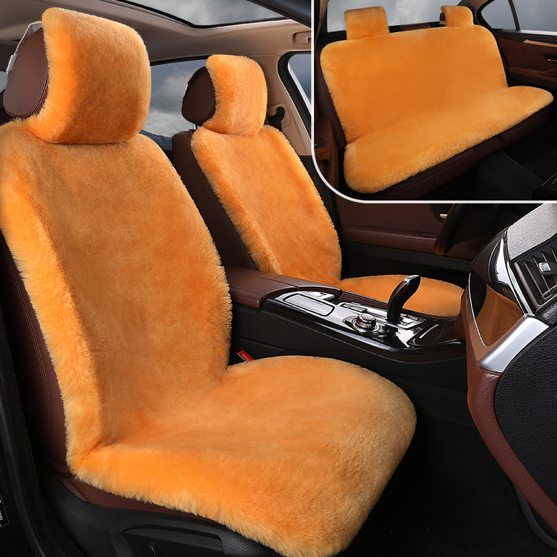 羊毛汽车坐垫冬季短毛澳洲纯皮毛一体羊剪绒座套冬天保暖毛绒座垫