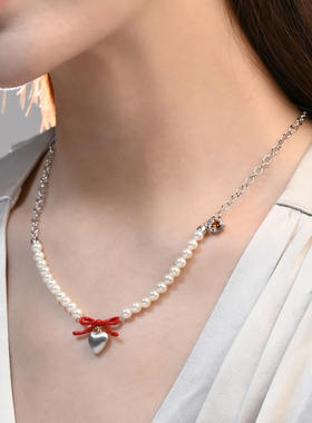 JOLIENANA爱之密语系列/珐琅蝴蝶结项链/节日礼物