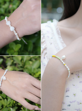 JOLIENANA/多胺穿搭系列天然珍珠进口米珠手链多彩夏日原创