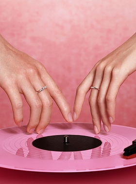 Fanci范琦恋爱频率情侣对戒礼物