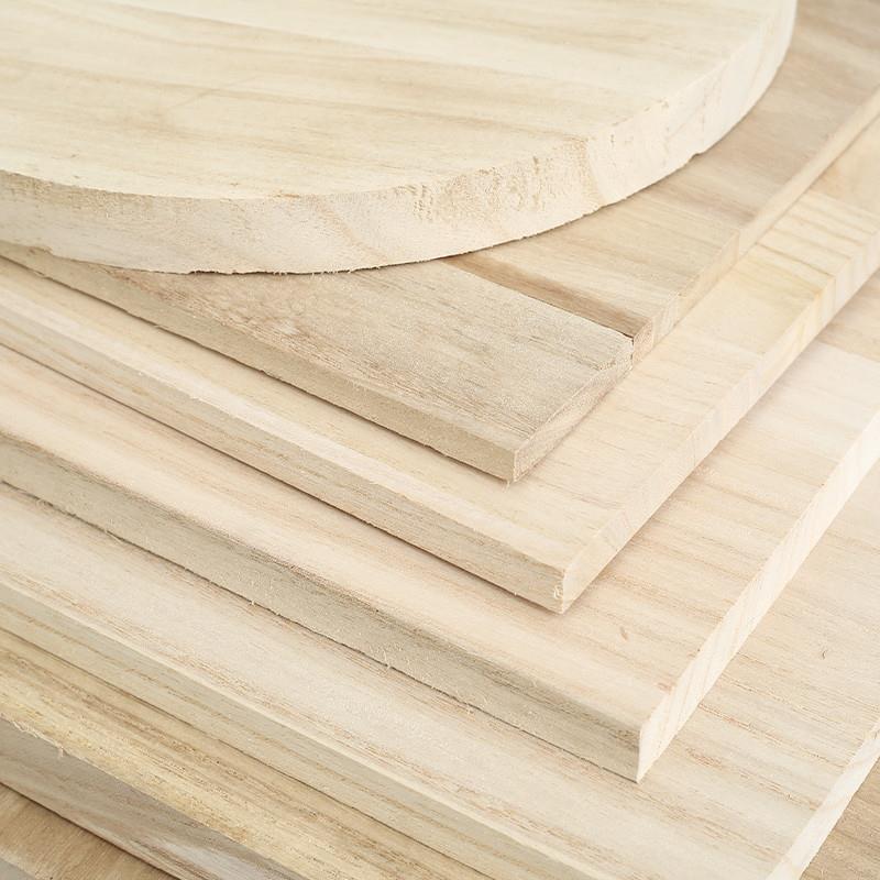 定制桐木板实木板材料1.2/1.5cm定做尺寸DIY手工建筑隔板木板定制 - 图2