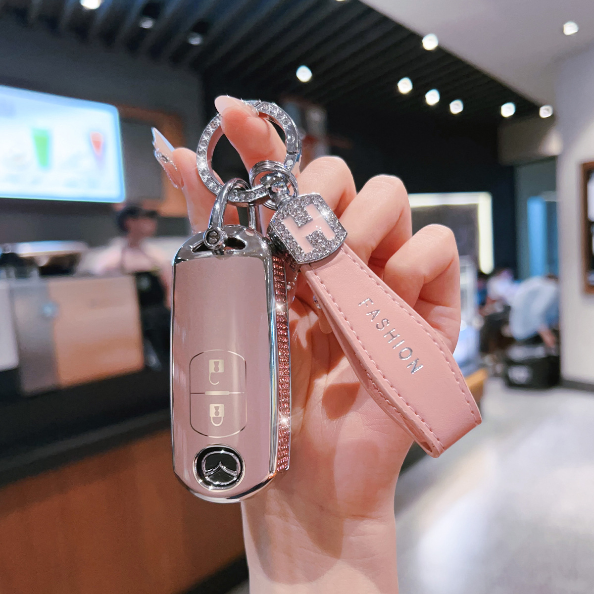 适用马自达3星骋钥匙包高级感CX8睿翼CX7遥控器保护套外壳扣男女 - 图1