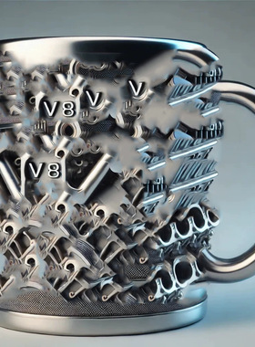 发动机V8杯子V6发动机创意杯树脂工艺设计杯子立体杯子