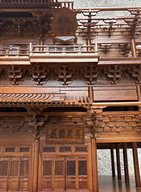 古建筑独乐寺观音阁模型