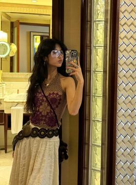 复古亚裔辣妹风Y2K墨镜女日系动漫水银色太阳镜高级网感户外骑行