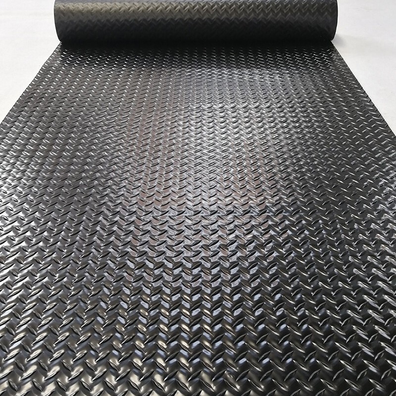 PVC阻燃防滑地垫橡胶塑料u地板垫子车间满铺走廊过道耐磨防水t12 - 图0