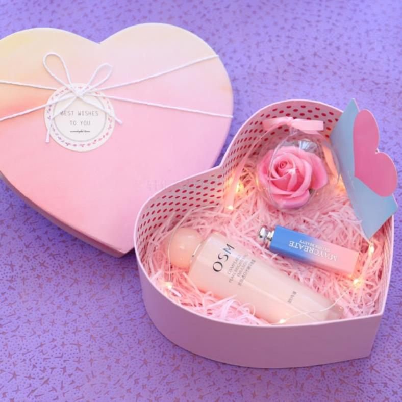 爱心礼品盒水晶心形套二礼盒鲜花水果开窗抱抱桶玫瑰香烟包装空盒,淘宝优惠券,粉丝福利购,淘宝优惠卷