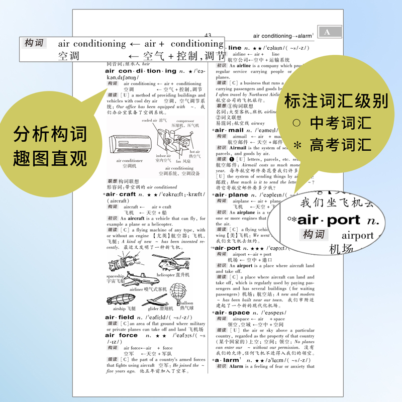 学生实用现代英汉双解大词典第4版缩印本 全新正版初中高中生多功能词库英语词典精装 中学生便携袖珍英汉字典 - 图1