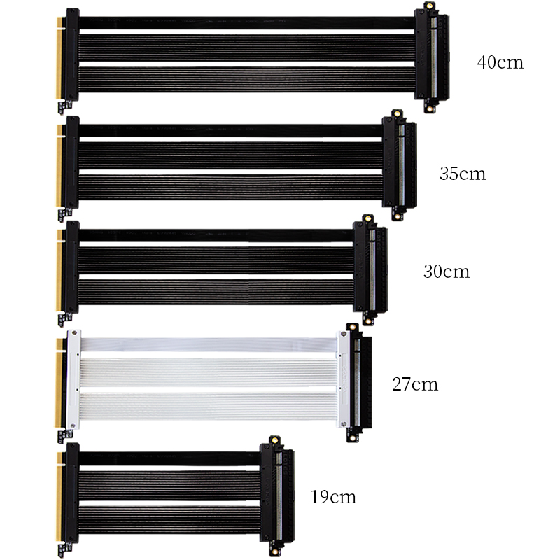 Pcie4显卡延长线180°延长线Pcie4.0转接线支持30 60系新40系显卡 - 图1