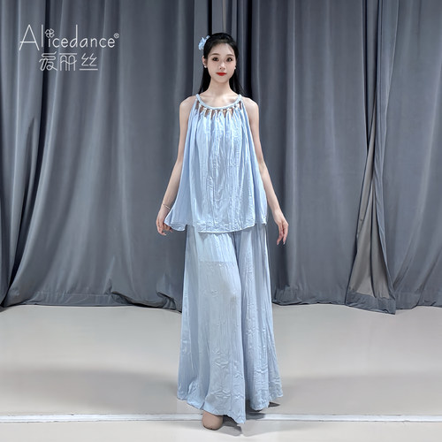 alicedance现代舞蹈服套装成人日常可穿无袖练功服夏季跳舞上衣女 - 图2