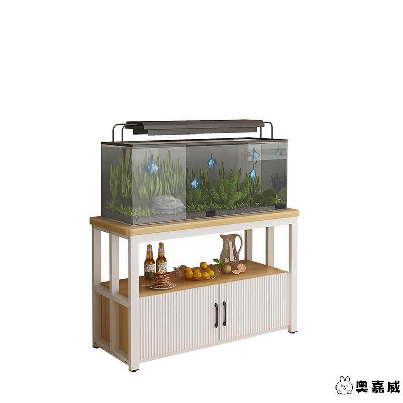 鱼缸柜底柜金属家用客厅鱼缸架带柜子承重置物架水族箱鱼缸底座柜,淘宝优惠券,粉丝福利购,淘宝优惠卷