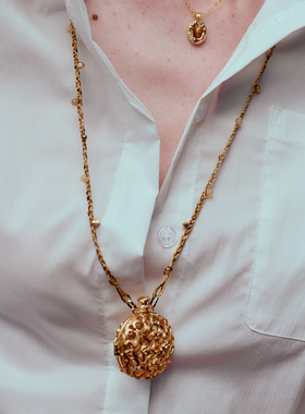 ATELIERSO 26SS 闻香水瓶项链（金）