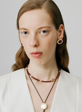 ATELIERSO爱心串珠925纯银项链