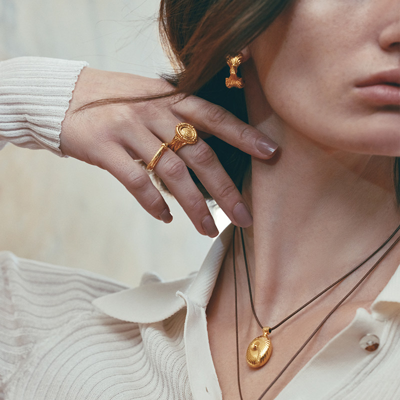 ATELIERSO 25AW编织钉砂S925纯银细戒指,淘宝优惠券,粉丝福利购,淘宝优惠卷