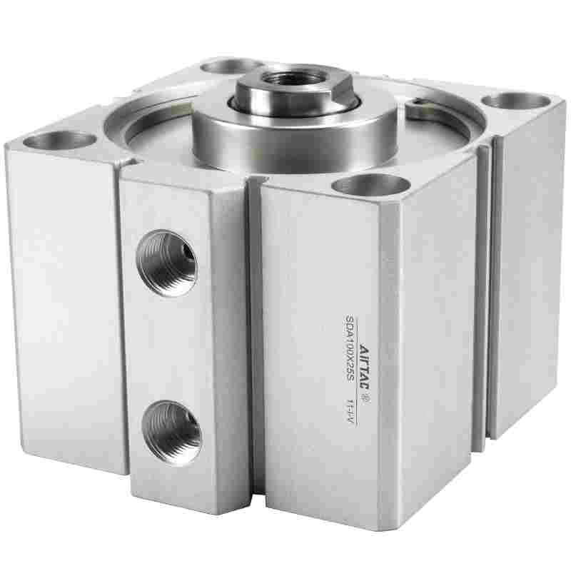 原装亚德客气动方形超薄气缸SDA100X15X20X25X30X40X50-S带磁内牙 - 图3