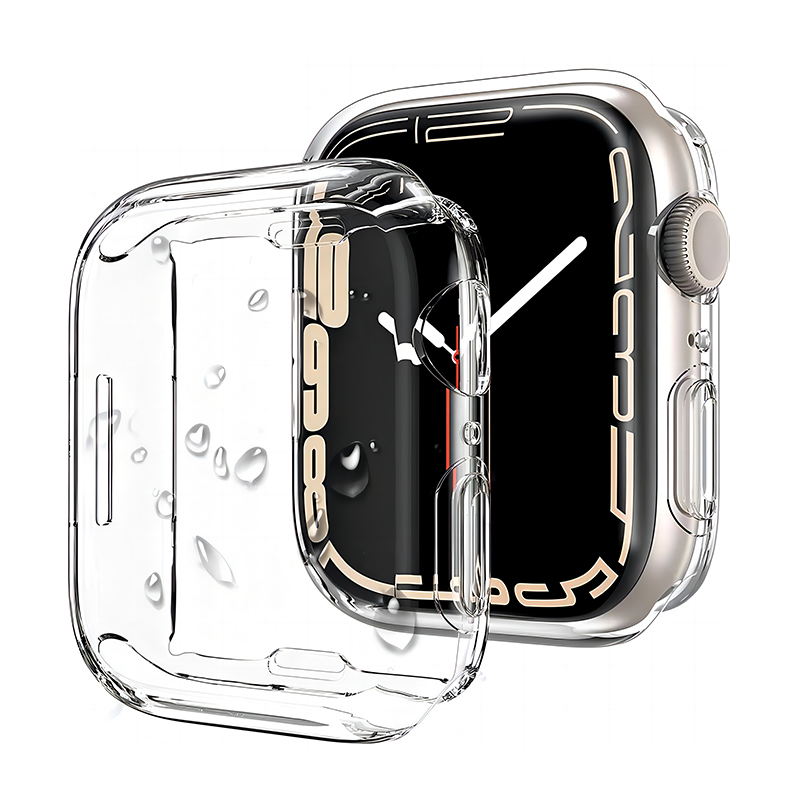 适用iwatch9壳膜一体透明软壳appleWatchS8苹果手表S9保护套ultra2表带s7表壳5一体9代s6全包iphone保护膜SE2-图3