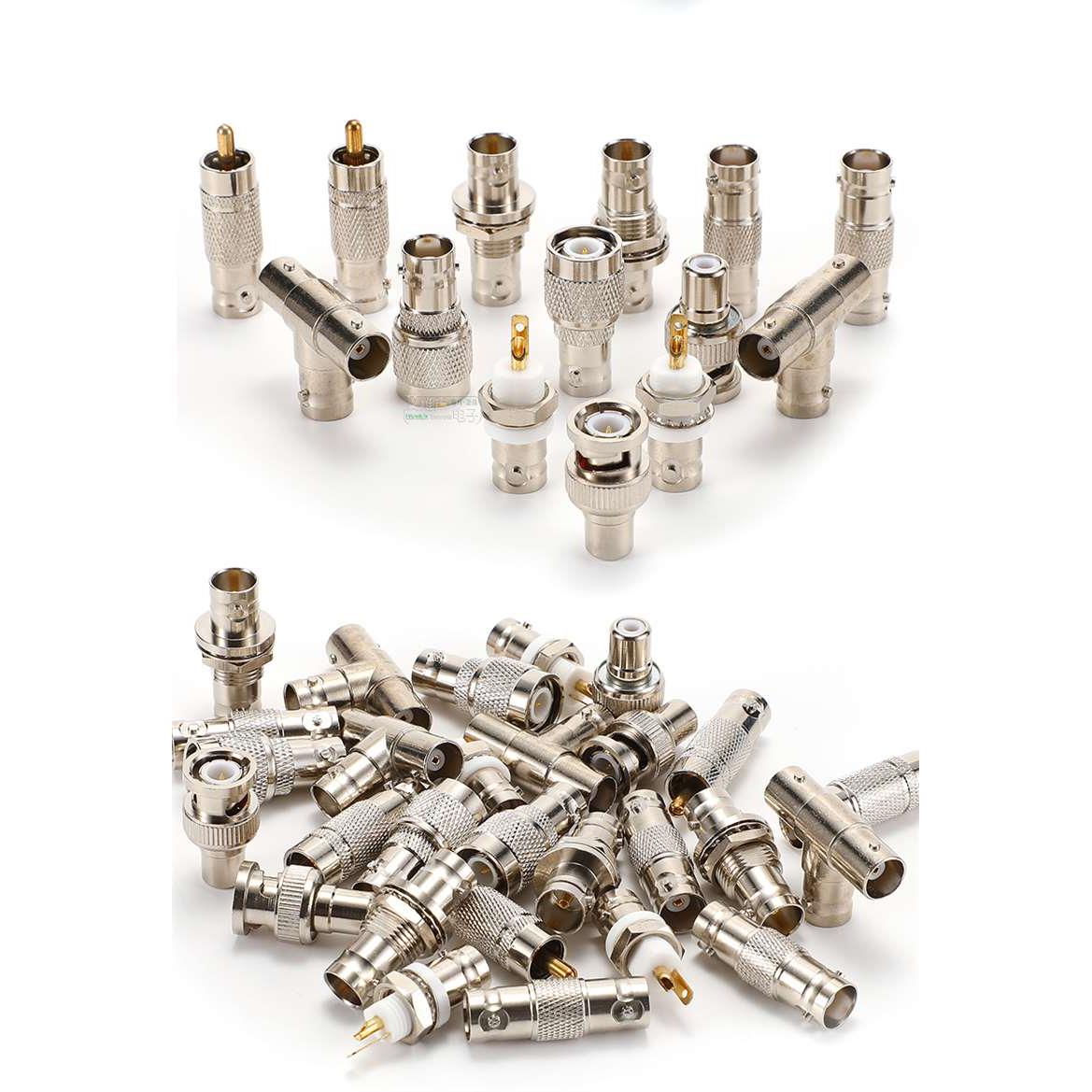 纯铜镀金BNC母转AV公接头Q9转莲花插头RCA视频监控BNC转接头发烧 - 图3